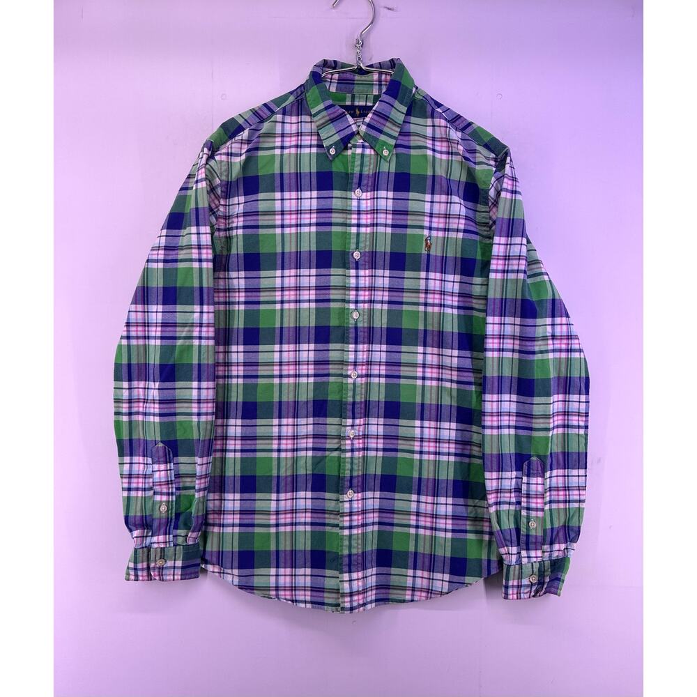 Ralph Lauren Slim Fit Plaid Longsleeve Shirt Size Large